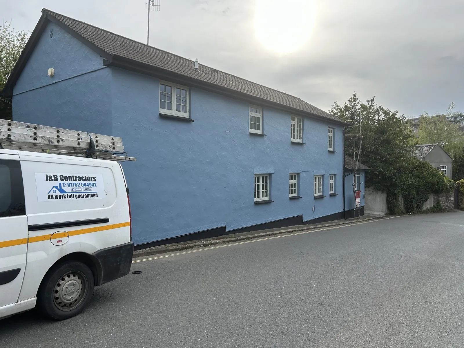 Exterior painting of a detached house in Kingsbridge