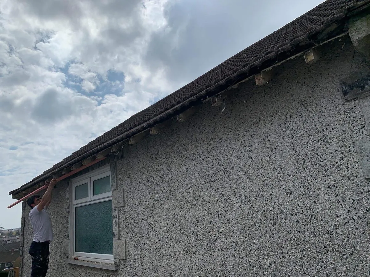 White uPVC fascias and soffits on a bungalow in Kingsbridge